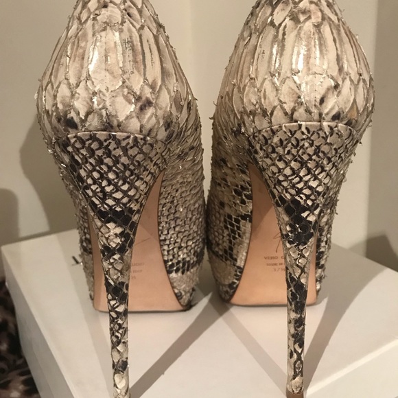 100% Authentic Giuseppe Zanotti Rare Snake Platforms 7.5US - Picture 4 of 6
